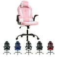 thumbnail image 1 of CL.HPAHKL PC Gaming Chair, Office Chair High Back PU Leather Ergonomic Computer Chair with Lumbar Support, Height Adjustable Video Game Chair Gaming Chair for Adults, Pink, 1 of 7