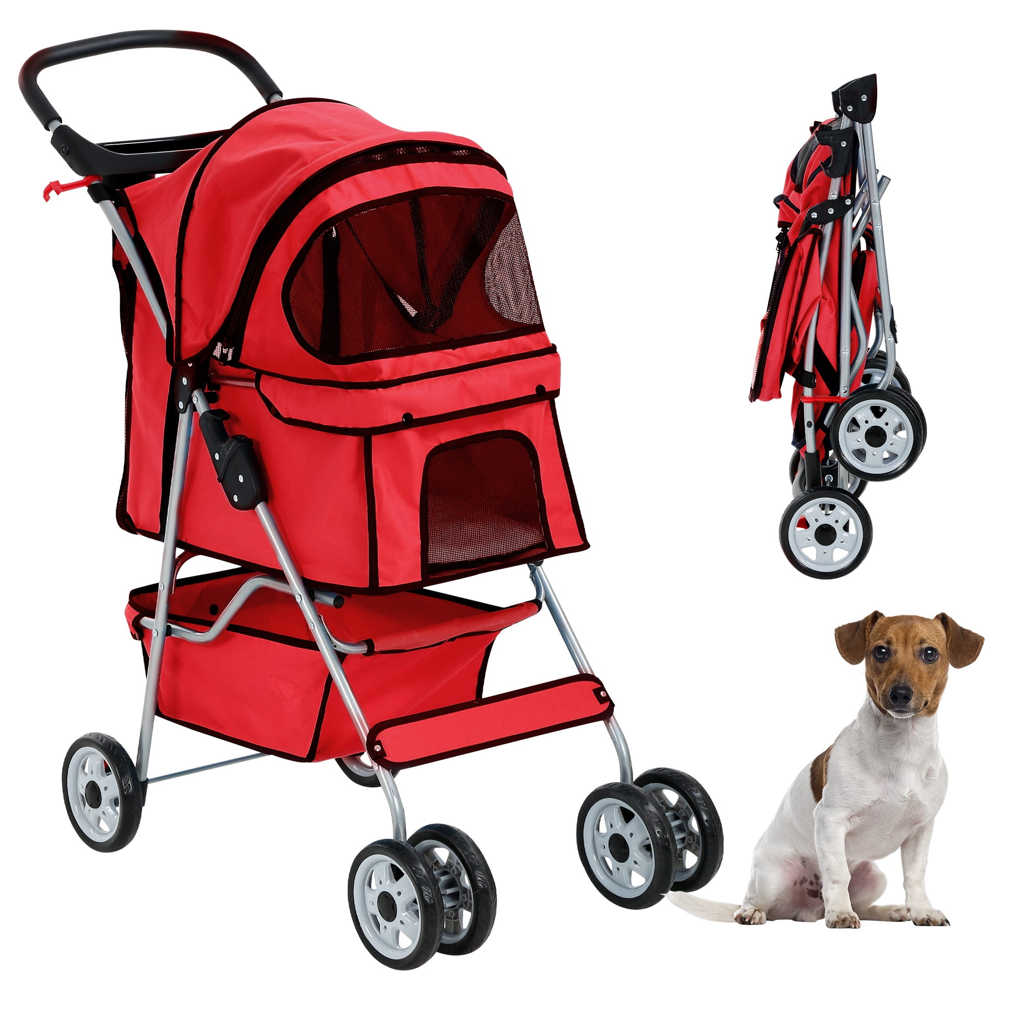 CL.HPAHKL Pet Stroller Foldable Pet Stroller Travel Stroller for Cats
