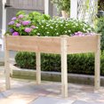 thumbnail image 1 of CL.HPAHKL Raised Garden Bed with Legs， Wooden Planter Raised Beds 49x24x30in, Elevated Wood Planter Box Stand for Backyard, Patio, Balcony, 1 of 7