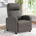 thumbnail image 1 of CL.HPAHKL Recliner Chair for Adults, Adjustable PU Leather Recliner Sofa Chair with Thick Seat Cushion Footrest and Backrest, Reclining Chair for Living Room Bedroom Home Theater Seating, Grey, 1 of 7