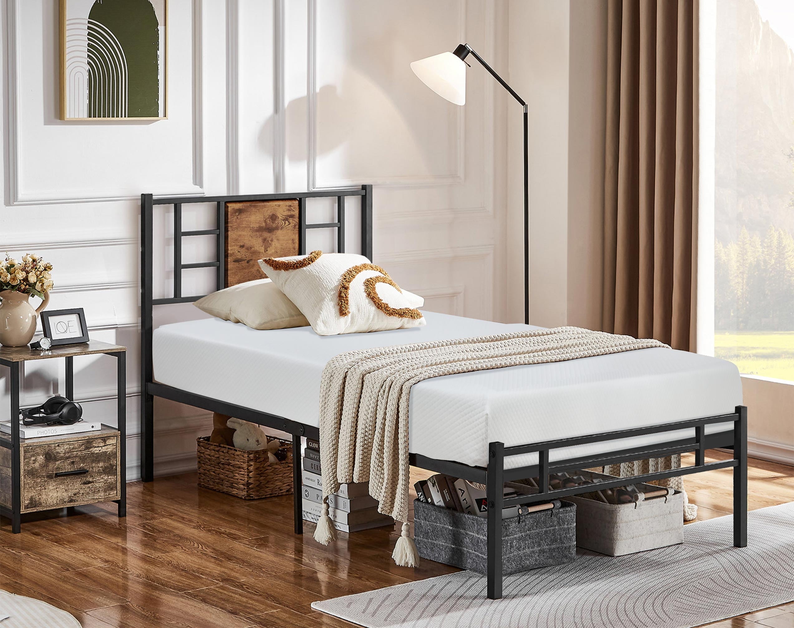 CL.HPAHKL Twin Size Mattress, 8 inch Gel Memory Foam Mattress in a Box