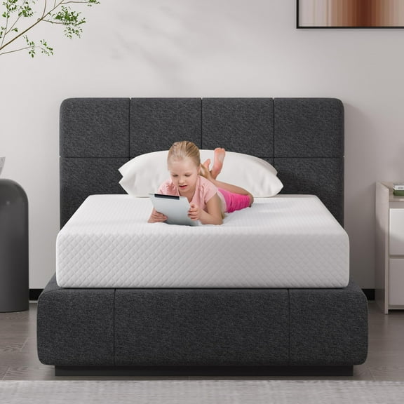 CL.HPAHKL Twin Size Mattress, 8 inch Gel Memory Foam Mattress in a Box, Medium Firm, CertiPUR-US