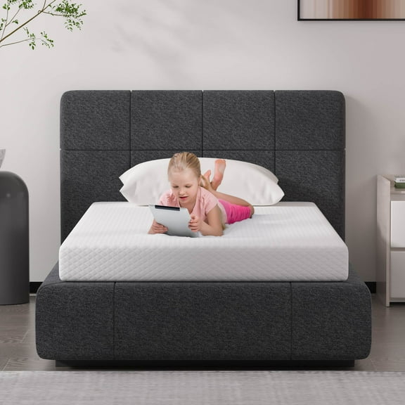 CL.HPAHKL Twin XL Mattress, 5 inch Gel Memory Foam Mattress, Bed in a Box, Medium Firm, CertiPUR-US