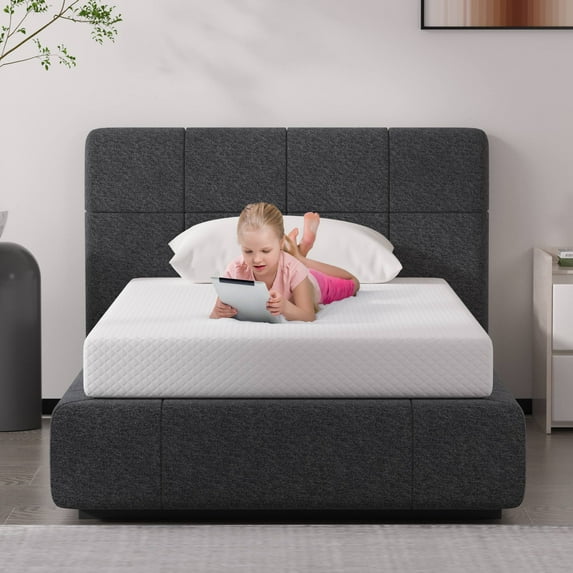 CL.HPAHKL Twin XL Mattress, 6 inch Gel Memory Foam Mattress, Bed in a Box, Medium Firm, CertiPUR-US