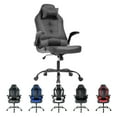 thumbnail image 1 of CL.HPAHKL Video Gaming Chair, Office Chair High Back PU Leather Ergonomic Computer Chair with Lumbar Support, Height Adjustable PC Game Chair Gaming Chair for Adults, Grey, 1 of 7