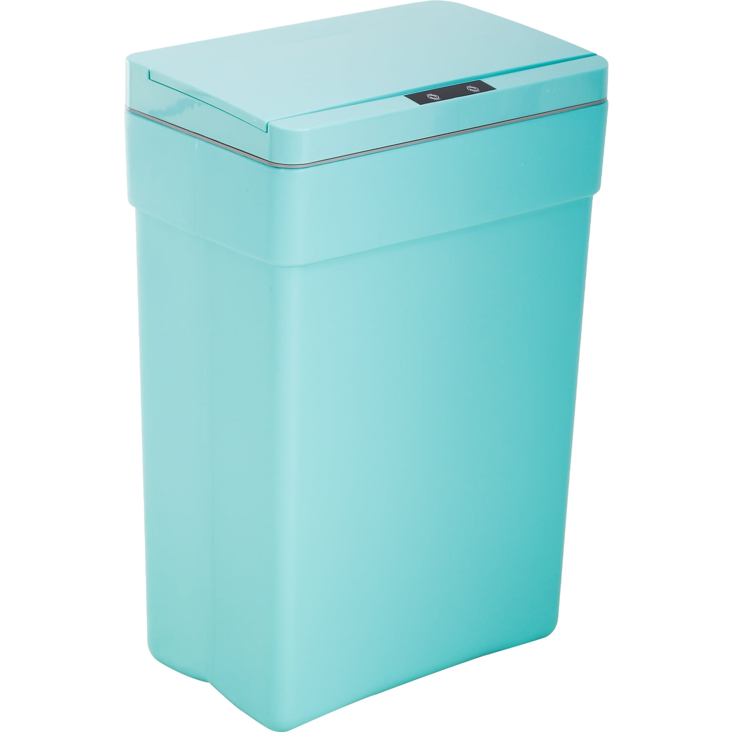 Blue 13 Gallon Touchless Stainless Steel Automatic Trash Can