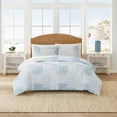 thumbnail image 1 of Coastal Living Sea Cottage Patchwork 3-Piece Quilt Set, King, Blue & White, 100% Cotton Bedding, 1 of 13