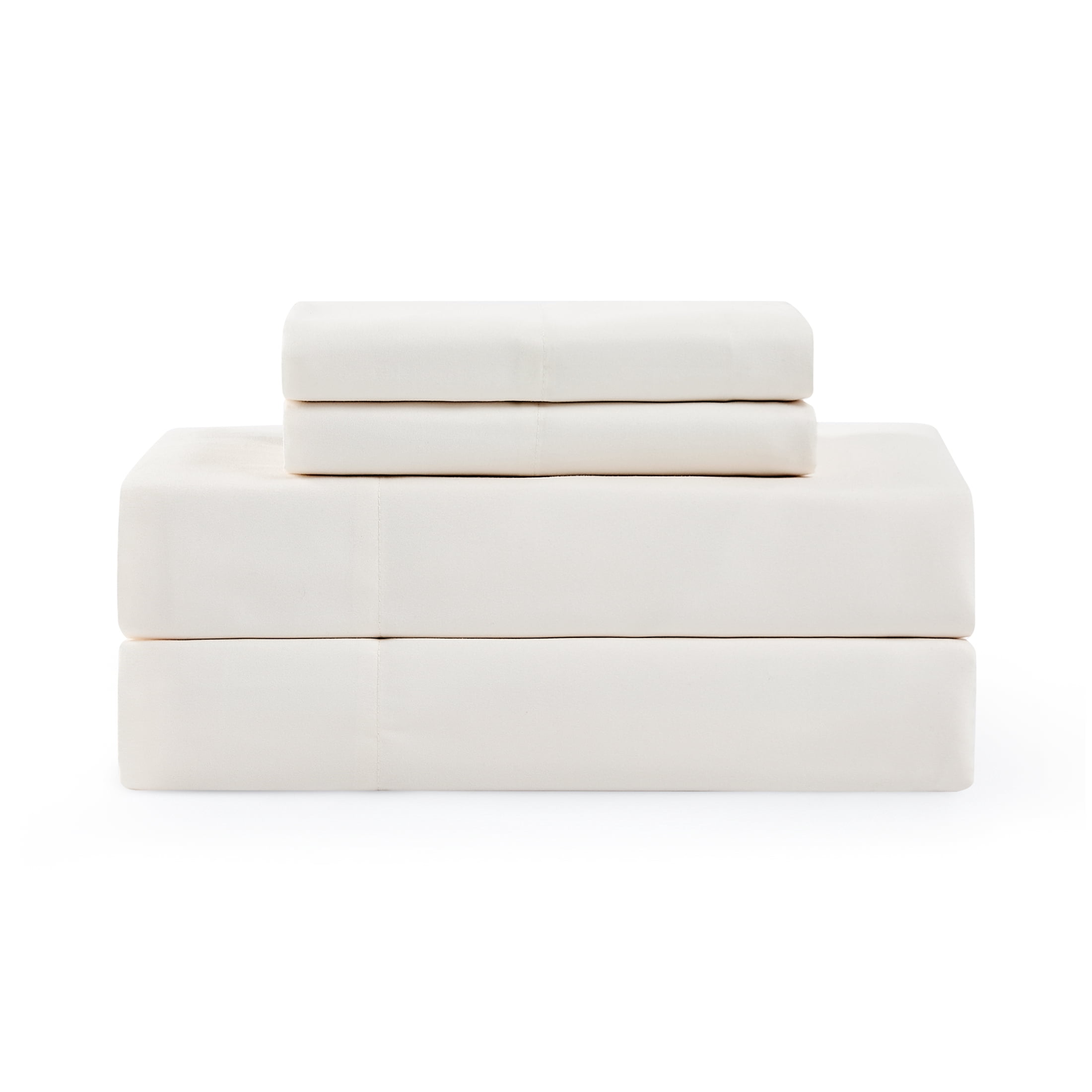 Coastal Living 4-Piece White Soft Brushed Microfiber Luxury Cooling Sheet Set, King