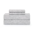 thumbnail image 1 of Coastal Living 4-Piece Grey Print Soft Brushed Microfiber Luxury Cooling Sheet Set, King, 1 of 11