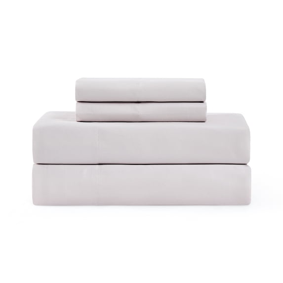 Coastal Living 4-Piece Ivory Soft Brushed Microfiber Luxury Cooling Sheet Set, Queen