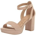 thumbnail image 1 of CL by Laundry Women's Go On 2 Heeled Sandal, Nude Super Sd, 6 Wide, 1 of 27