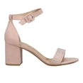 thumbnail image 1 of CL by Laundry Womens Jolly Rhinestone Block Heel Ankle Strap  Dress Sandals, 1 of 5