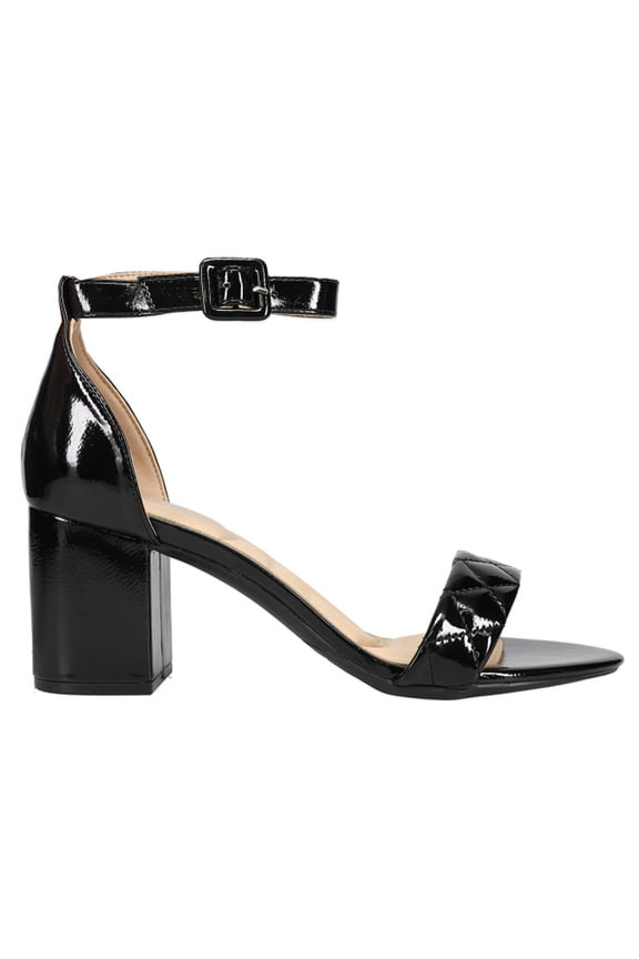 Womens Jordyn Quilted Block Heel Dress Sandals Shoes