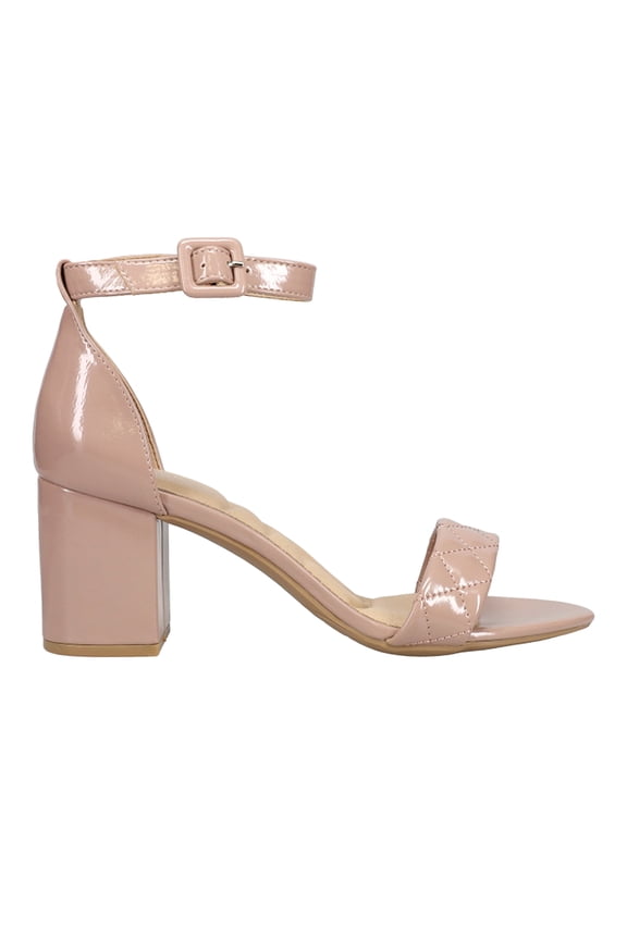 Womens Jordyn Quilted Block Heel Dress Sandals Shoes
