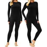 CL CONVALLARIA CL convallaira 2 PACK/Set Women Thermal Underwear Long Johns Set, Soft and Warm Long Underwear Base Layer Pajama for Cold Weather