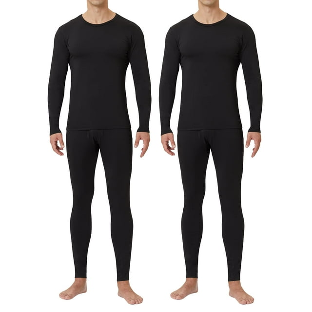 CL convallaria Men's Thermal Underwear Long Johns - 2 Pack Soft and ...