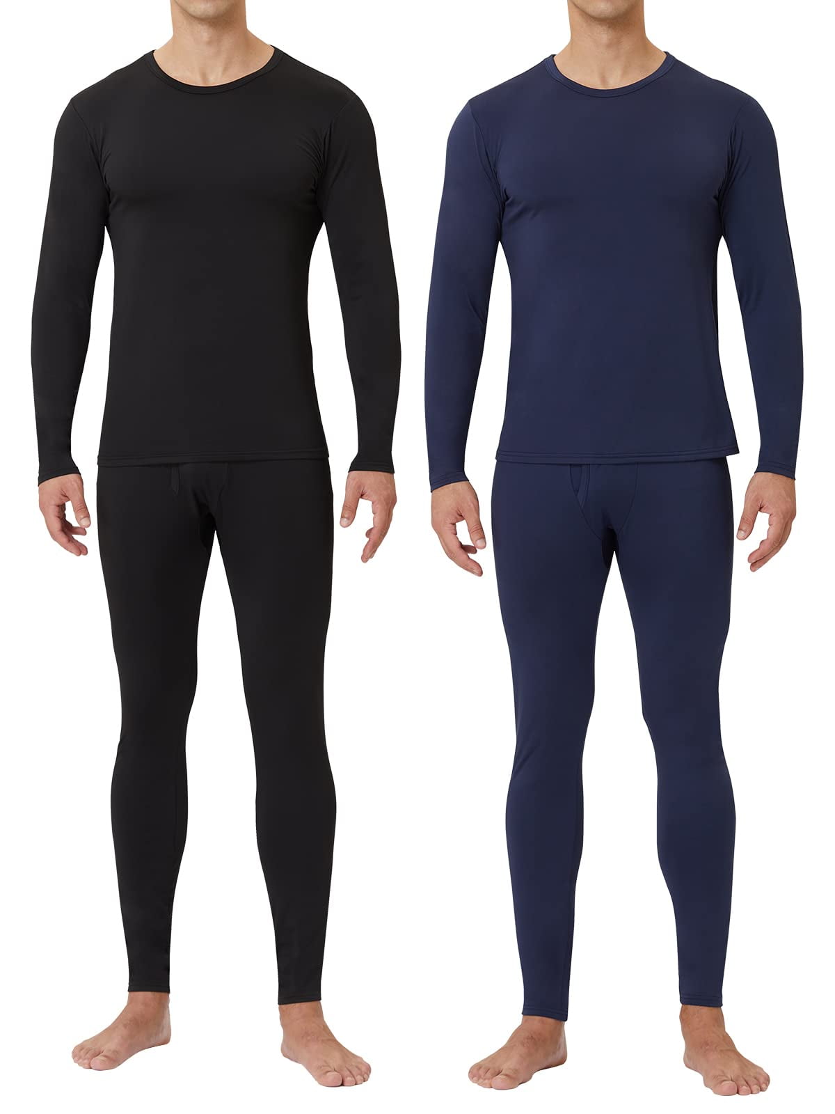 CL convallaria Men's Thermal Underwear Long Johns - 2 Pack Soft and ...