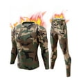 CL convallaria Mens Thermal Underwear Set with Fly, Long Johns Base