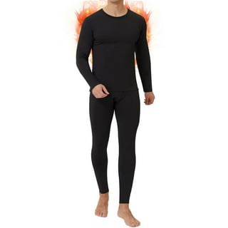 Clearance Thermal Underwear for Men Fleece Base Layer Top Bottom