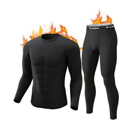 Thermal Underwear for Men Ultra Soft Long Warm Base Layer Mens Thermals top and Bottom Set of 2 Black XL Walmart