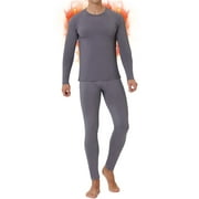 CL convallaria Thermal Underwear for Men, Ultra Soft Long Johns Fleece Lined Base Layer Cold Weather Top and Bottom Set