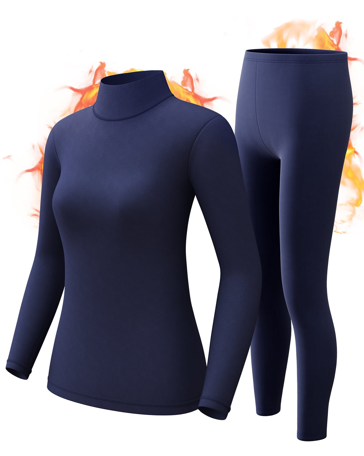 Intimo Termico Uomo CL Convallaria - Set Maglia E Pantaloni In Microfibra Termici, Morbidi E Traspiranti, Per Sci, Trekking E Uso Quotidiano, Nero