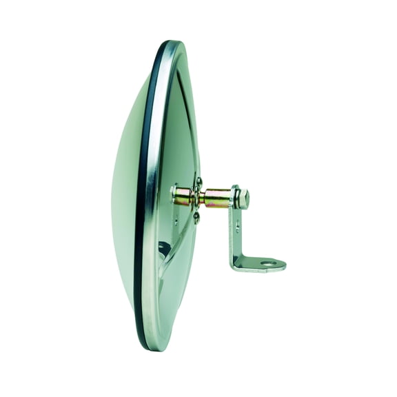 CL085BB - Fit System HD 8 1/2" round full bubble convex SS8.5" Clamp-on Spot Mirror