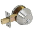 thumbnail image 1 of CL100055 Satin Stainless Steel Finish Single Cylinder Deadbolt, 1 of 1