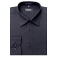 thumbnail image 1 of CL1002-15 1/2x32/33 Men's Wrinkle Free Solid Black Dress Shirt, 1 of 1