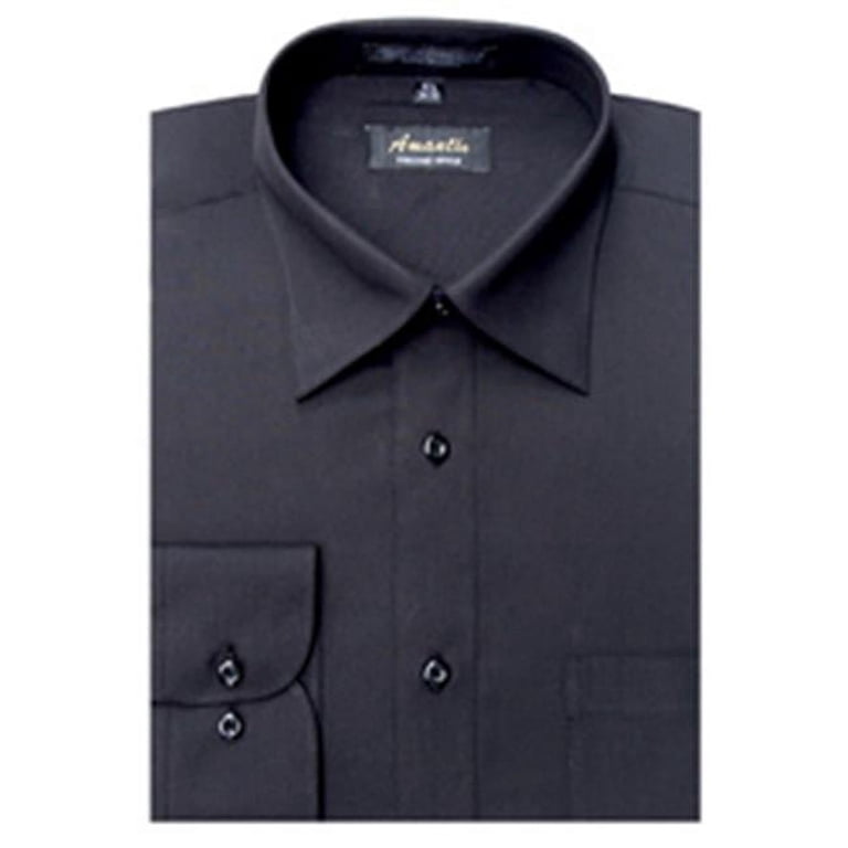 black non iron dress shirt Amazon.com: Calvin Klein Men's Dress Shirts Slim Fit Non Iron Solid, Black, 14" Neck 32"-33" Sleeve : Clothing, Shoes & Jewelry