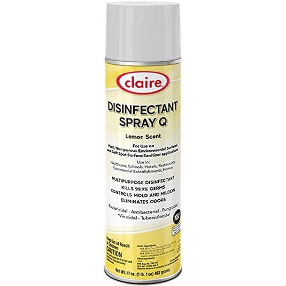 CL1002 Claire Disinfectant Spray Q - Lemon. (1 Pack)
