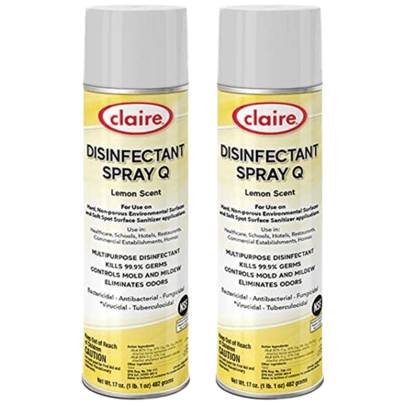 CL1002 Claire Disinfectant Spray Q - Lemon. (2 Pack)