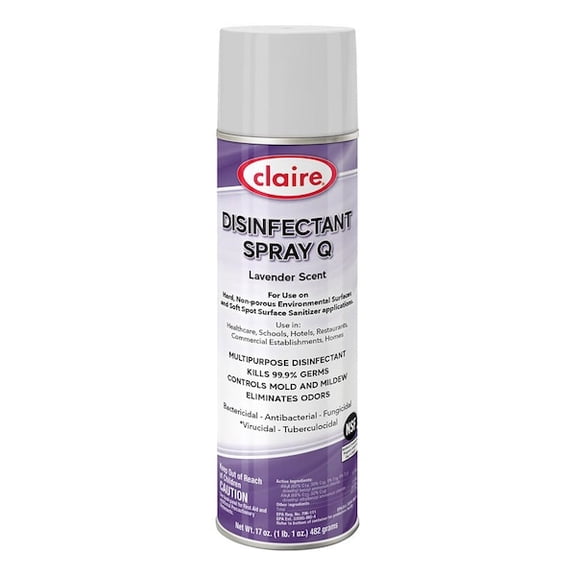 CL1003 Claire Disinfectant Spray Q - Lavender Scent. (1 Pack)