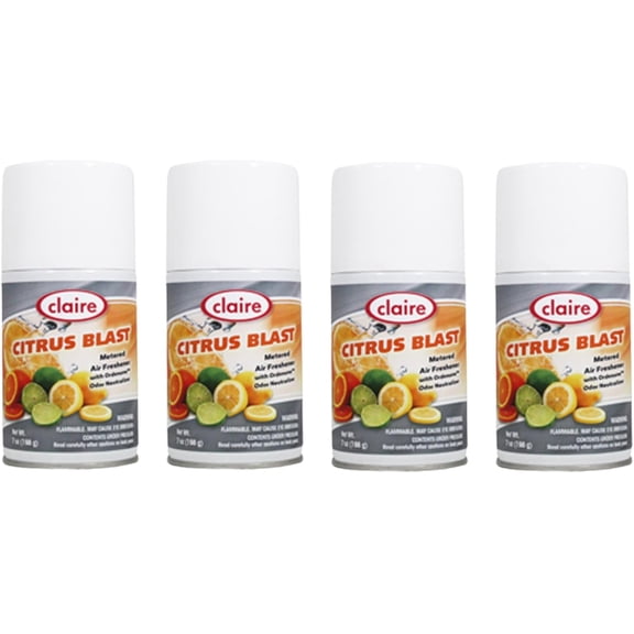 CL112 Claire Citrus Splash Metered Air Freshener. (4 Pack)
