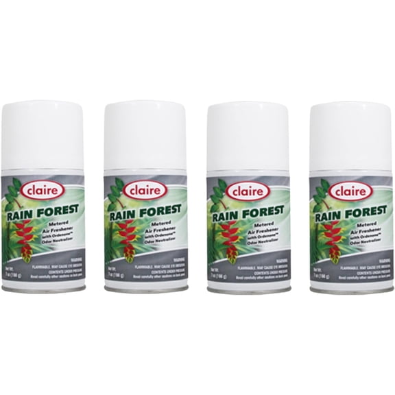 CL114 Claire 7 Oz. Rain Forest Metered Air Freshener. (4 Pack)