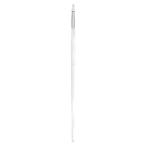 CL1159 Series | Clear Choice™ Long Handle White Taklon Flat Brush