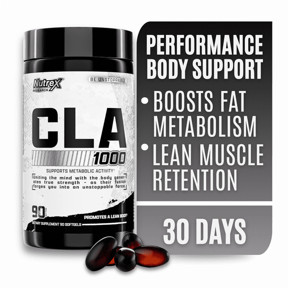 Nutrex Research CLA 1000 Conjugated Linoleic Acid Weight Management Support 90 Softgels