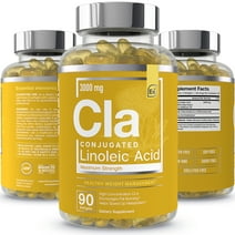 CLA from Safflower Oil - 3000 mg Conjugated Linoleic Acid | Essential Elements - 90 Softgels