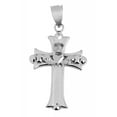 thumbnail image 1 of CLADDAGH CROSS WHITE GOLD PENDANT NECKLACE :  14K  Pendant only, 1 of 1