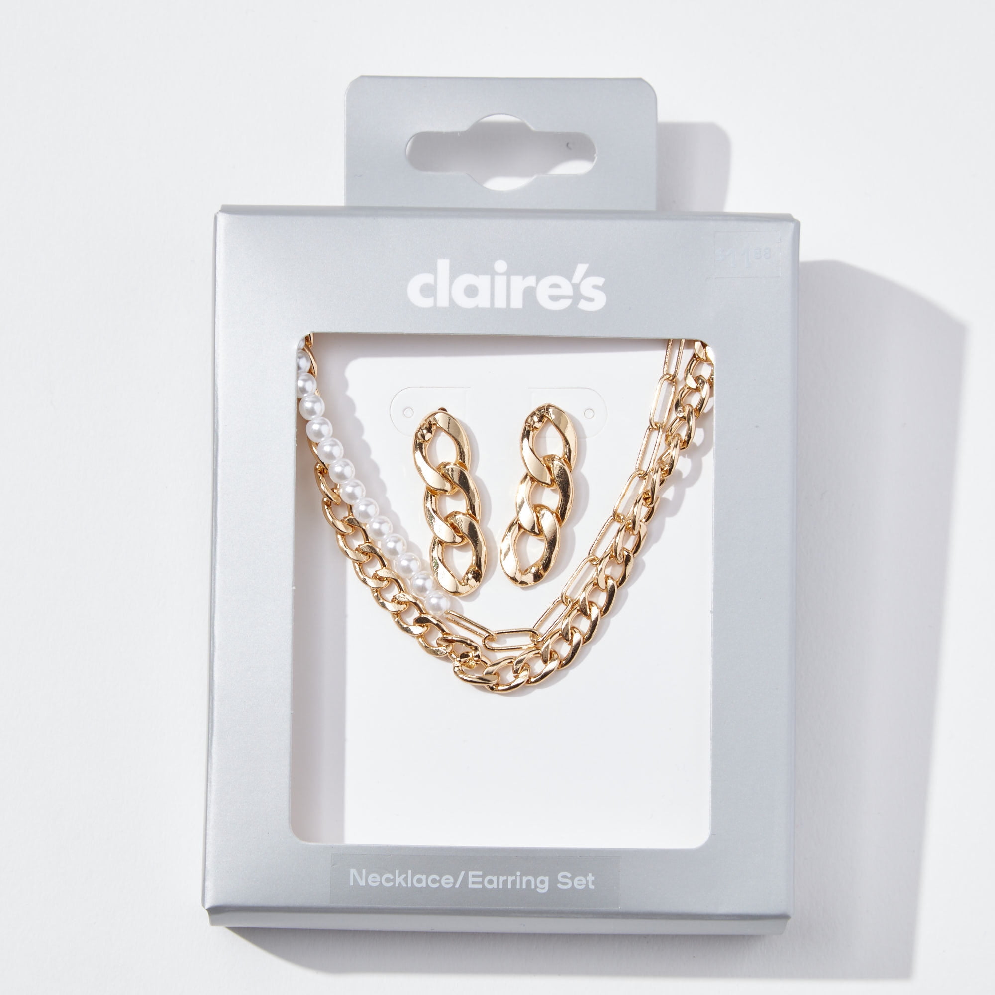 Claire s Teen Chain And Pearl Layering Mixed Piece Jewelry Set 3 Piece claire-s-teen-chain-and-pearl-layering-mixed-piece-jewelry-set-3-piece