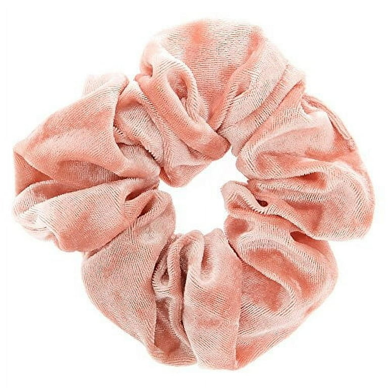 VELVET SCRUNCHIE BLUSH ROSE