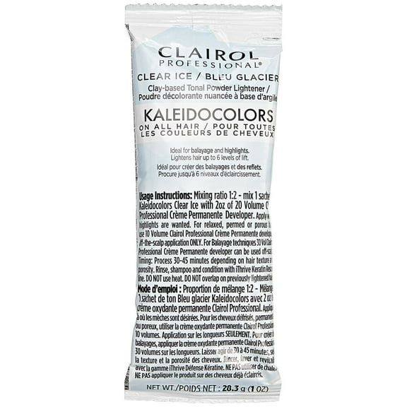 Clairol Professional Kaleidocolors - On All Hair 1 oz CLEAR ICE Powder Lightener
