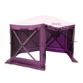 thumbnail image 1 of CLAM 12.5” x 12.5” Quick-Set Pavilion Tent Canopy with Wind Panels, Plum, 1 of 7