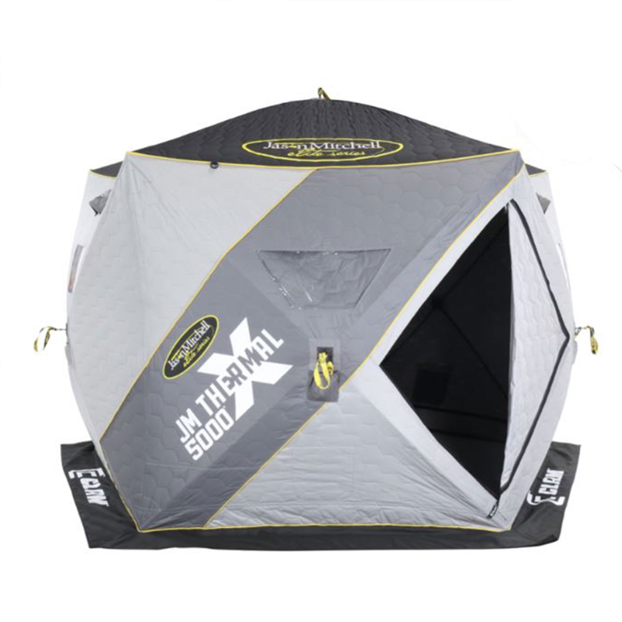 CLAM Portable 9 Foot Jason Mitchell X5000 Ice Fish Thermal Hub Shelter Tent - image 1 of 11