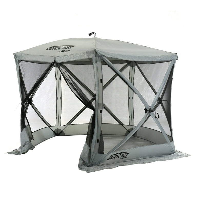 kpt_o CLAM Quick Set Portable Camping Shelter, 9x9 Feet Outdoor Gazebo