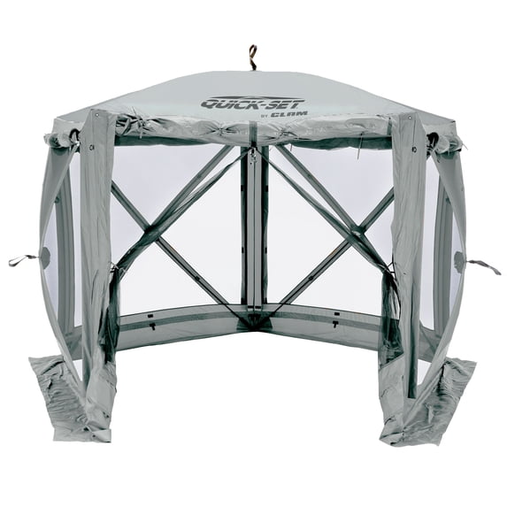 CLAM Quick-Set Adventure 9x9' Portable Outdoor Canopy Shelter w/Wind Panels