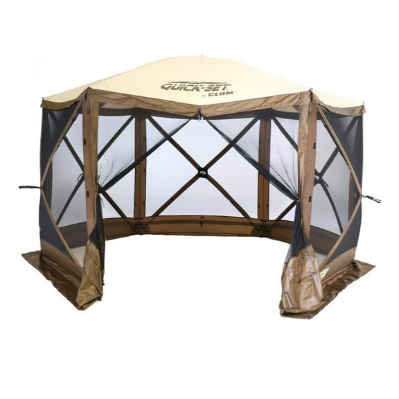 Escape⢠Screen Shelter - 6 side - BrownTan RoofBlack Mesh