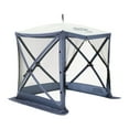 thumbnail image 1 of CLAM Quick-Set Traveler 6 x 6 Foot Portable 4 Sided Canopy Shelter, Blue, 1 of 9