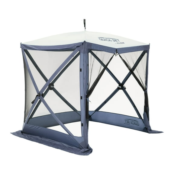 CLAM Quick-Set Traveler 6 x 6 Foot Portable 4 Sided Canopy Shelter, Blue