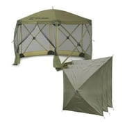 CLAM QuickSet Escape Portable Outdoor Gazebo Canopy Shelter & 3 Wind Panels